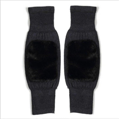 BUY 1 GET 1 FREE Universal Cold Protection Thickened Faux Furred Knee Pads