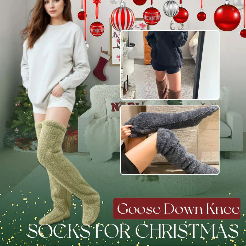 BUY 1 GET 1 FREE Goose Down Knee Socks For Christmas