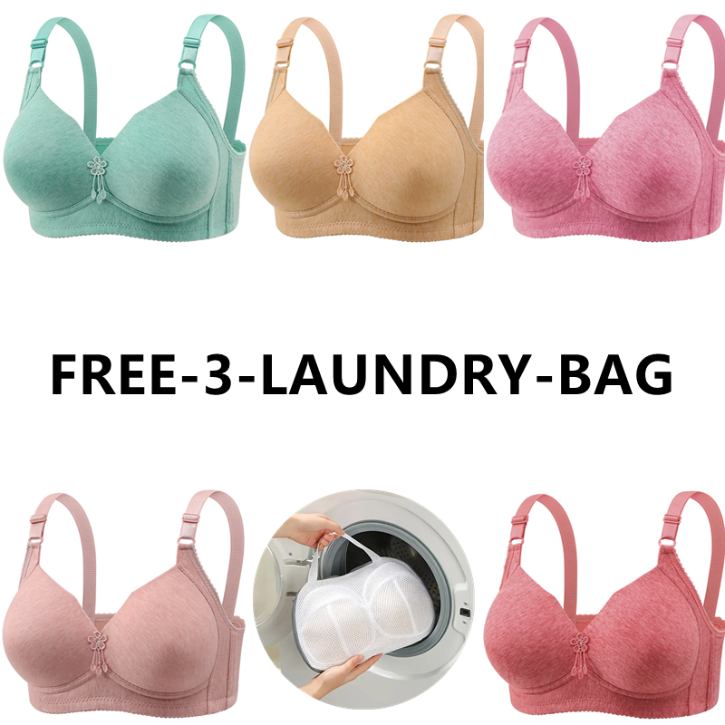 🔥Last Day Get a free sturdy lingerie laundry bag 🔥WIRE FREE COMFORT BREATHABLE Bra