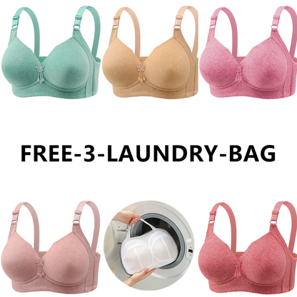 🔥Last Day Get a free sturdy lingerie laundry bag 🔥WIRE FREE COMFORT BREATHABLE Bra