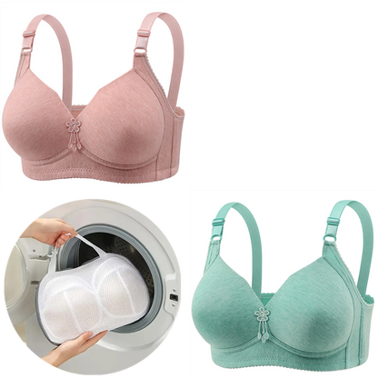 🔥Last Day Get a free sturdy lingerie laundry bag 🔥WIRE FREE COMFORT BREATHABLE Bra