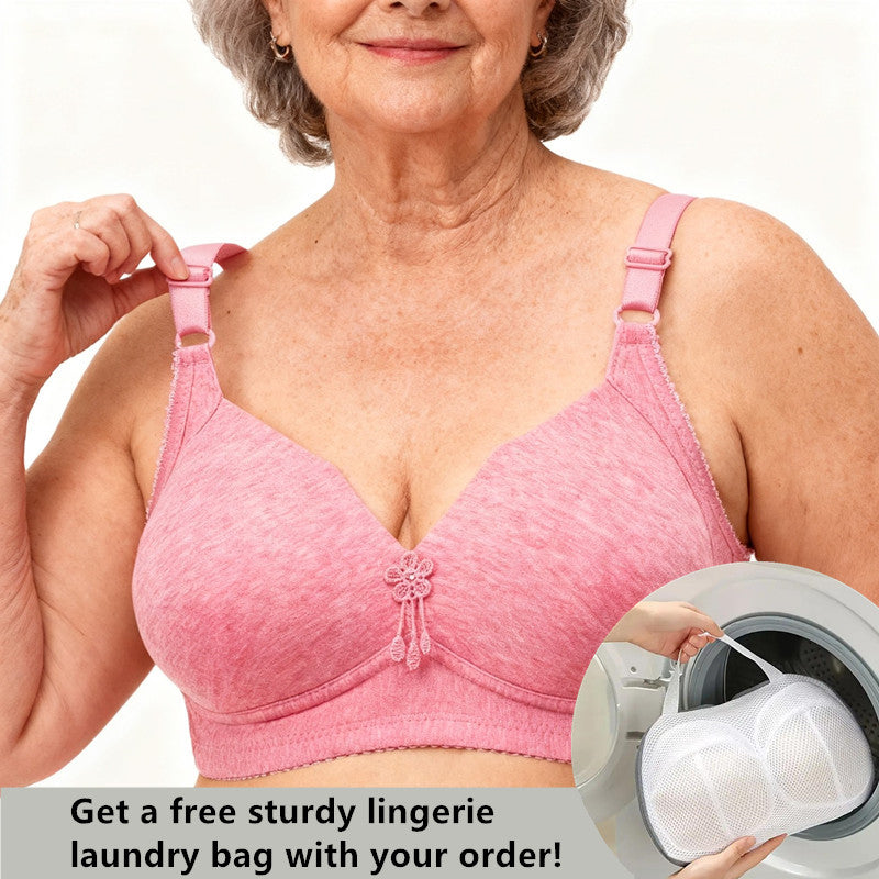 🔥Last Day Get a free sturdy lingerie laundry bag 🔥WIRE FREE COMFORT BREATHABLE Bra