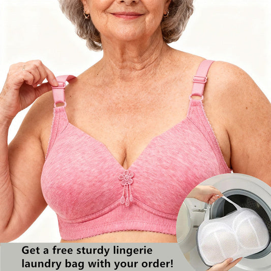 🔥Last Day Get a free sturdy lingerie laundry bag 🔥WIRE FREE COMFORT BREATHABLE Bra