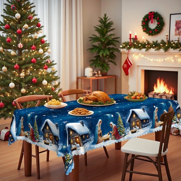 🔥Last Day 47% OFF✨Christmas Tablecloth