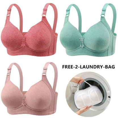 🔥Last Day Get a free sturdy lingerie laundry bag 🔥WIRE FREE COMFORT BREATHABLE Bra