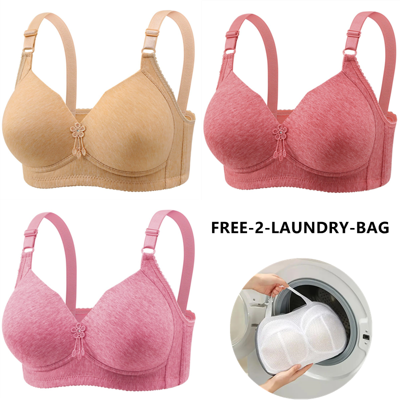 🔥Last Day Get a free sturdy lingerie laundry bag 🔥WIRE FREE COMFORT BREATHABLE Bra