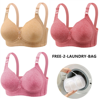 🔥Last Day Get a free sturdy lingerie laundry bag 🔥WIRE FREE COMFORT BREATHABLE Bra