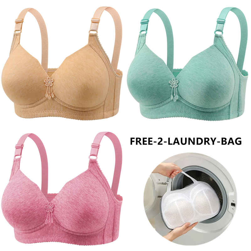 🔥Last Day Get a free sturdy lingerie laundry bag 🔥WIRE FREE COMFORT BREATHABLE Bra