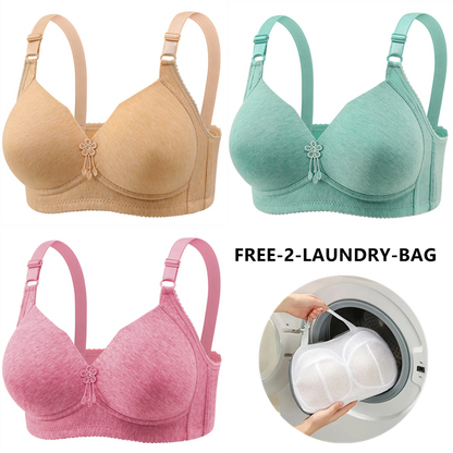 🔥Last Day Get a free sturdy lingerie laundry bag 🔥WIRE FREE COMFORT BREATHABLE Bra